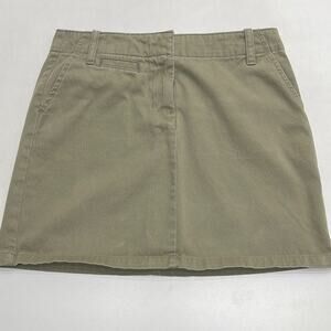GAP Women’s 1 (JUNIORS) Green Cotton Mini Skirt